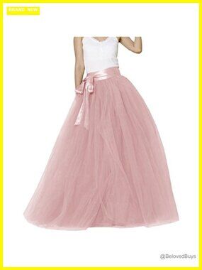Women's Long Tutu Evening Tulle Skirt - Floor Length Party Skirt
